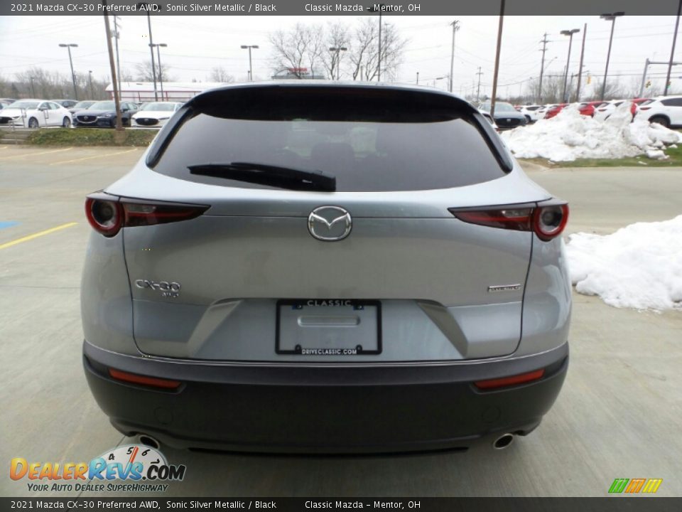 2021 Mazda CX-30 Preferred AWD Sonic Silver Metallic / Black Photo #2