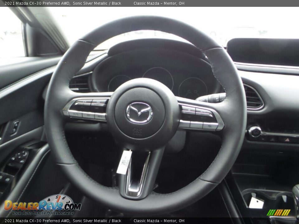 2021 Mazda CX-30 Preferred AWD Sonic Silver Metallic / Black Photo #8