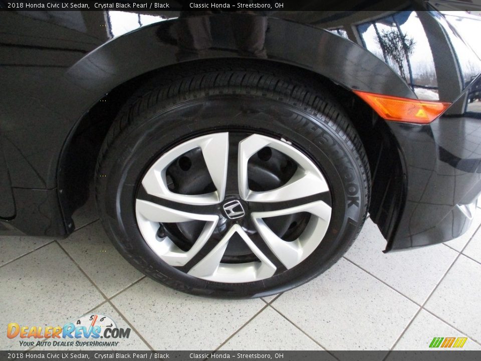 2018 Honda Civic LX Sedan Crystal Black Pearl / Black Photo #5