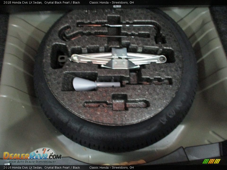 2018 Honda Civic LX Sedan Crystal Black Pearl / Black Photo #14