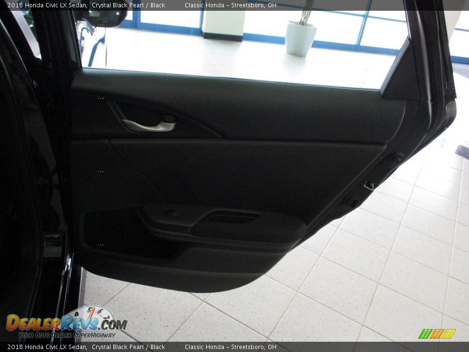 2018 Honda Civic LX Sedan Crystal Black Pearl / Black Photo #18