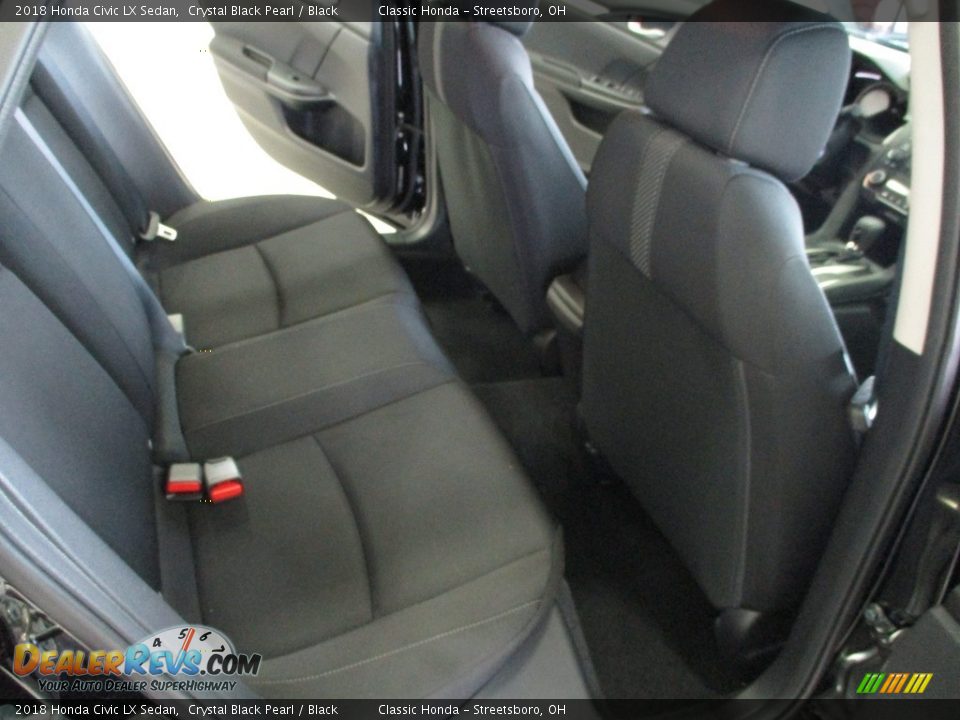 2018 Honda Civic LX Sedan Crystal Black Pearl / Black Photo #19