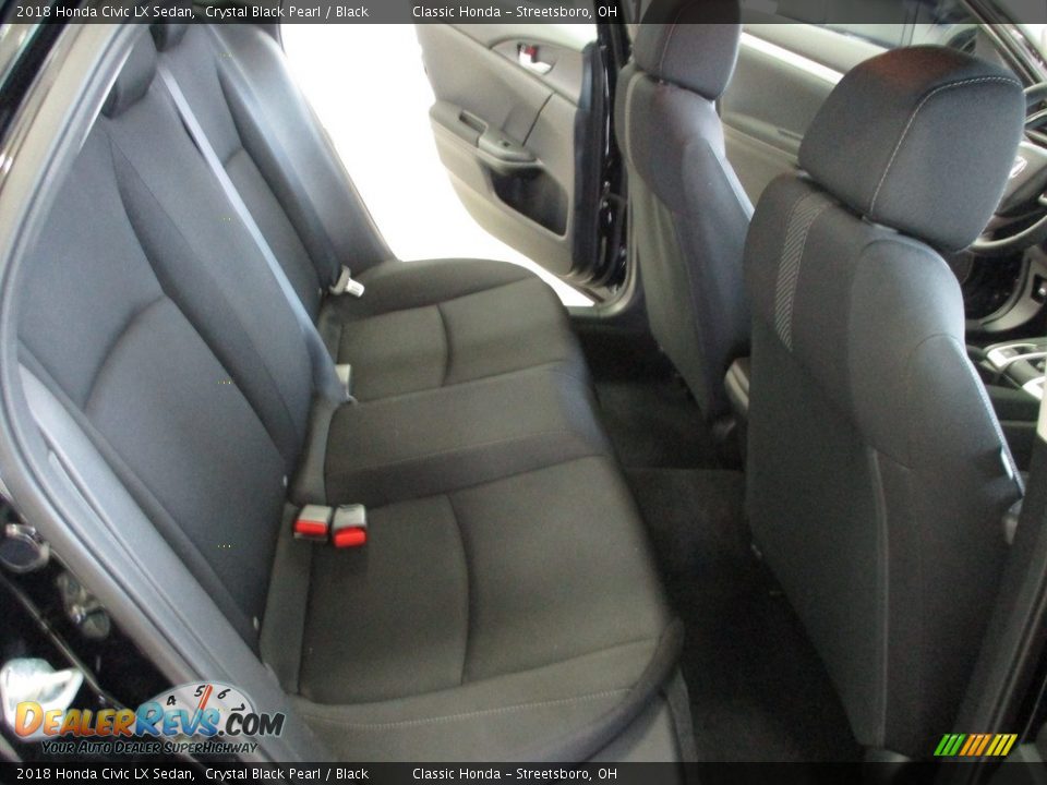 2018 Honda Civic LX Sedan Crystal Black Pearl / Black Photo #20