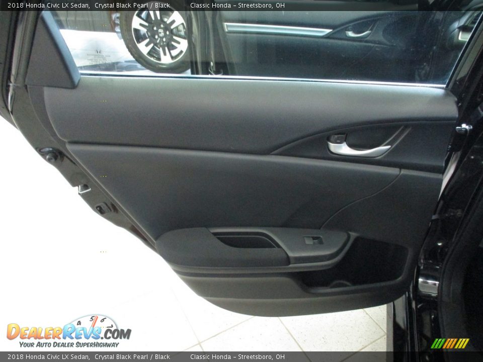 2018 Honda Civic LX Sedan Crystal Black Pearl / Black Photo #21