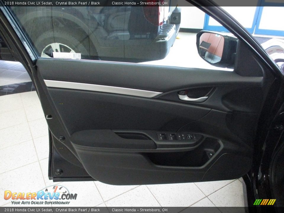 2018 Honda Civic LX Sedan Crystal Black Pearl / Black Photo #24