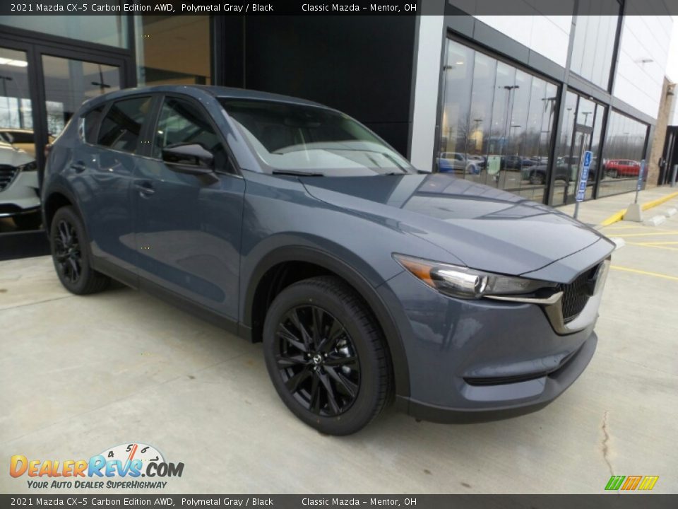 2021 Mazda CX-5 Carbon Edition AWD Polymetal Gray / Black Photo #1