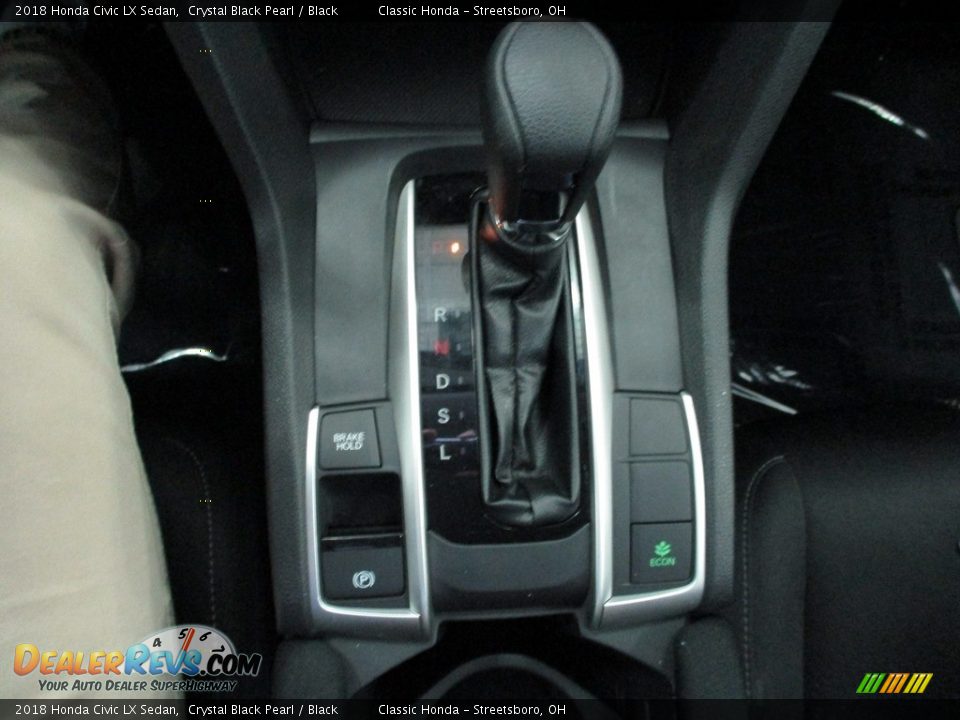 2018 Honda Civic LX Sedan Crystal Black Pearl / Black Photo #34