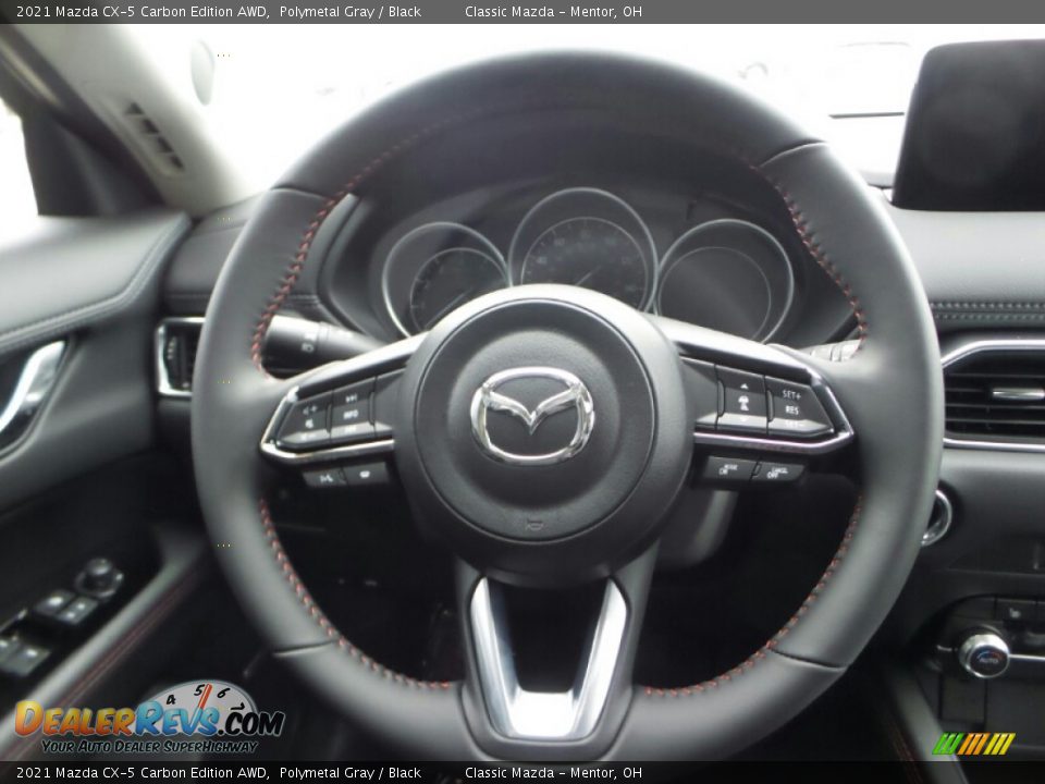 2021 Mazda CX-5 Carbon Edition AWD Steering Wheel Photo #9