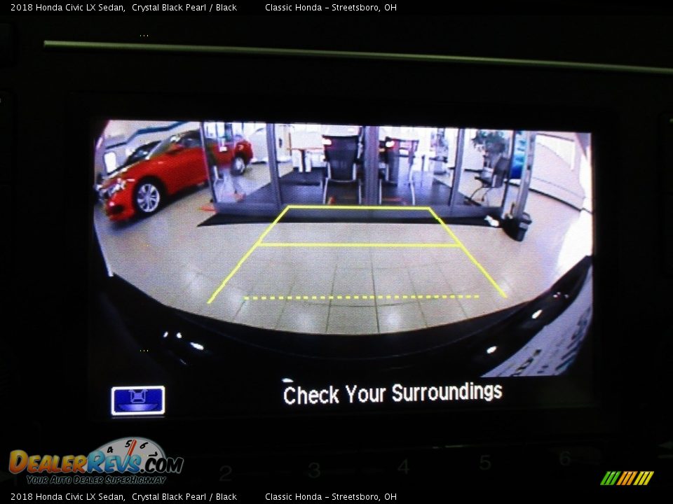 2018 Honda Civic LX Sedan Crystal Black Pearl / Black Photo #35