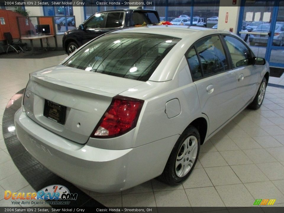 2004 Saturn ION 2 Sedan Silver Nickel / Grey Photo #7