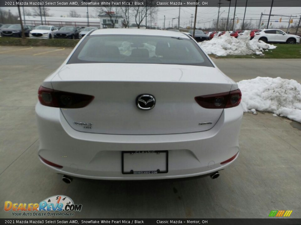 2021 Mazda Mazda3 Select Sedan AWD Snowflake White Pearl Mica / Black Photo #2