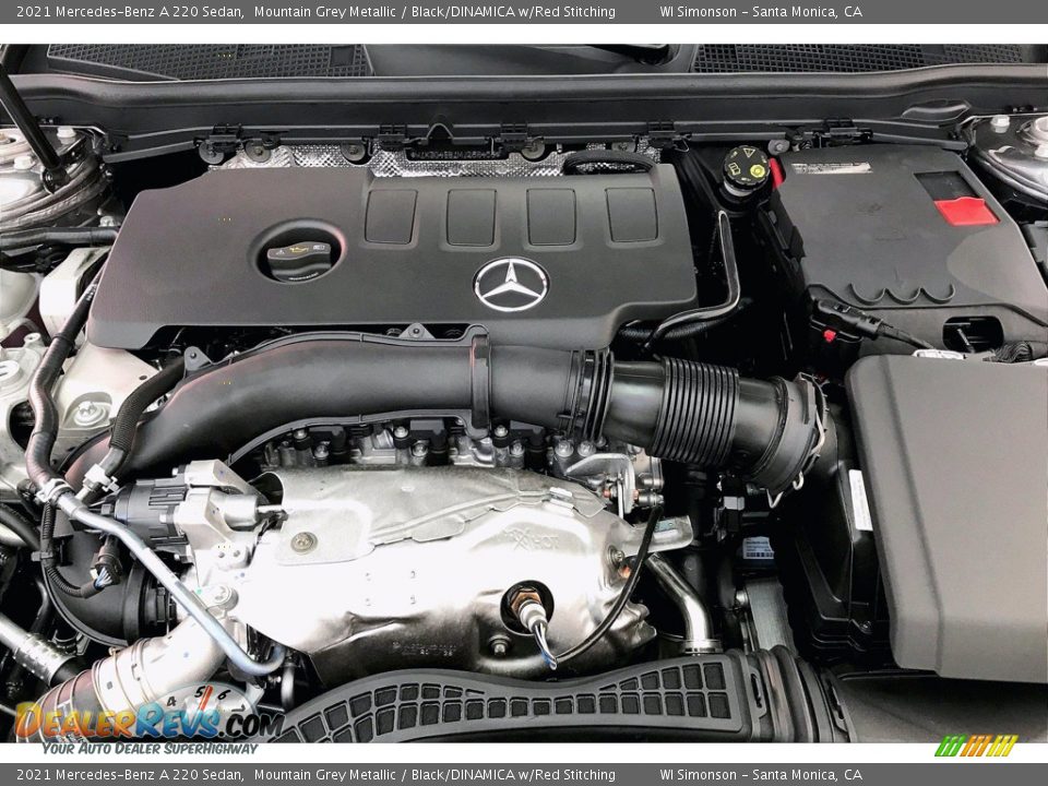 2021 Mercedes-Benz A 220 Sedan Mountain Grey Metallic / Black/DINAMICA w/Red Stitching Photo #8