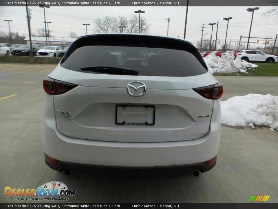 2021 Mazda CX-5 Touring AWD Snowflake White Pearl Mica / Black Photo #2