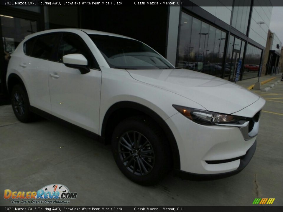 2021 Mazda CX-5 Touring AWD Snowflake White Pearl Mica / Black Photo #3