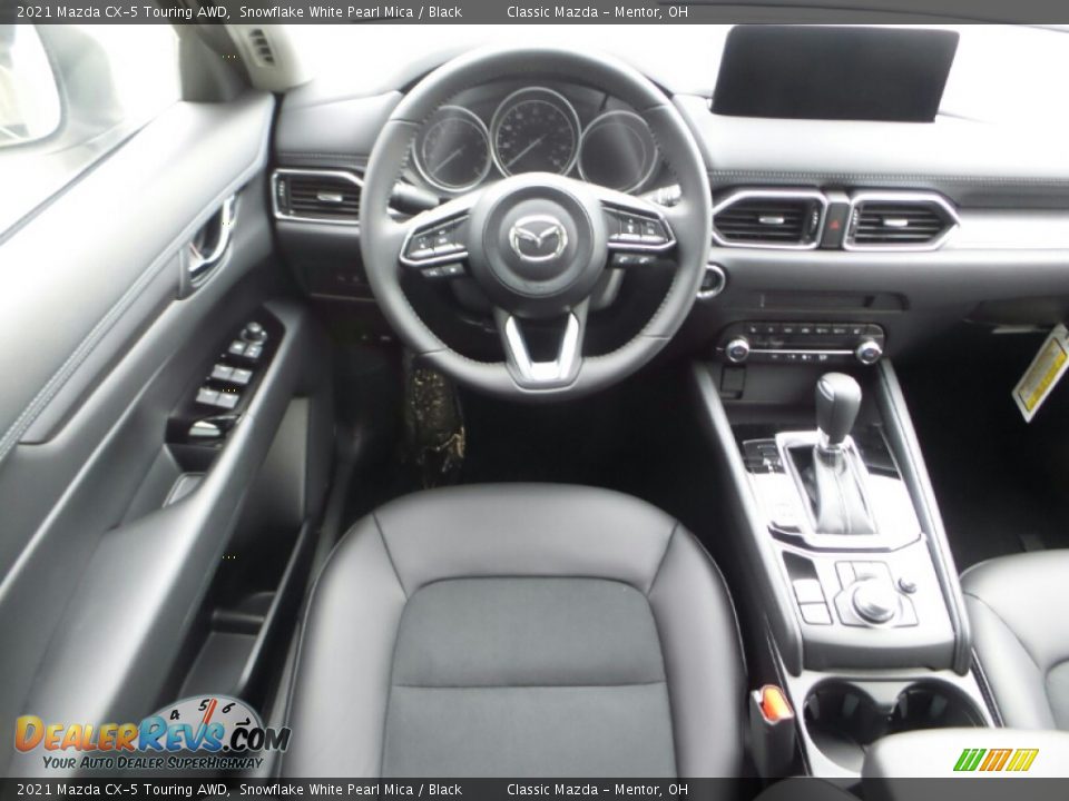 2021 Mazda CX-5 Touring AWD Snowflake White Pearl Mica / Black Photo #7
