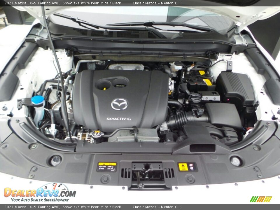 2021 Mazda CX-5 Touring AWD Snowflake White Pearl Mica / Black Photo #9