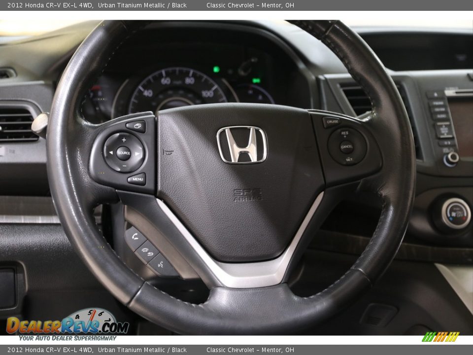2012 Honda CR-V EX-L 4WD Urban Titanium Metallic / Black Photo #8