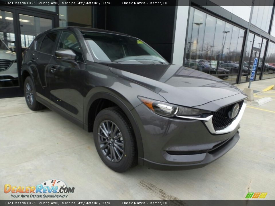 2021 Mazda CX-5 Touring AWD Machine Gray Metallic / Black Photo #4