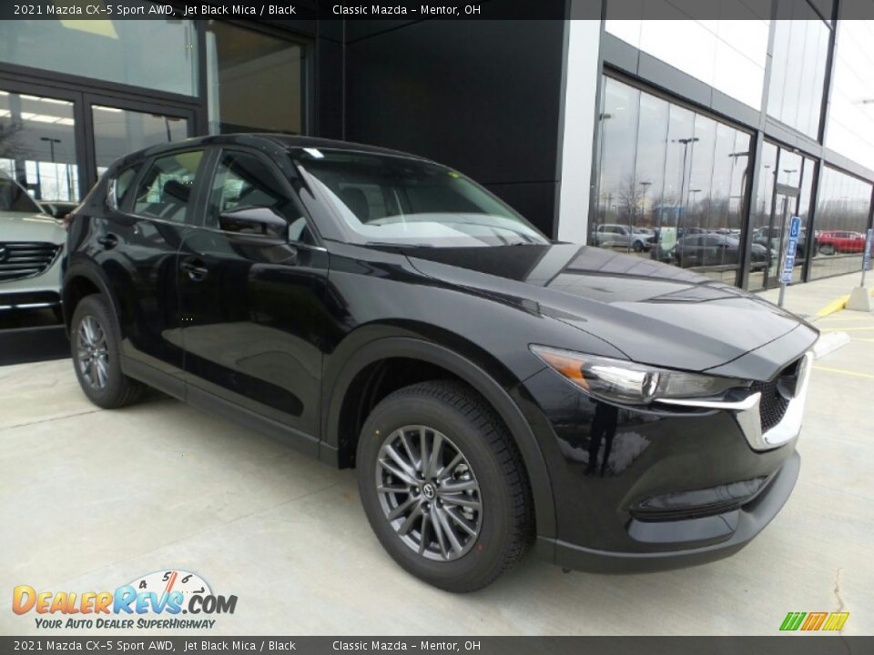 2021 Mazda CX-5 Sport AWD Jet Black Mica / Black Photo #4