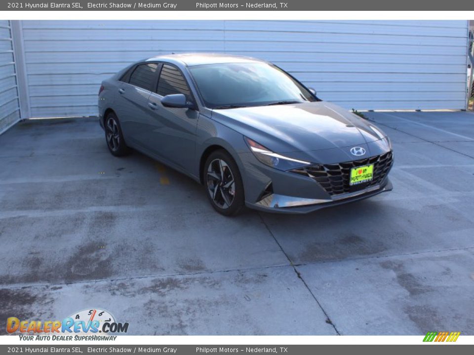 2021 Hyundai Elantra SEL Electric Shadow / Medium Gray Photo #2