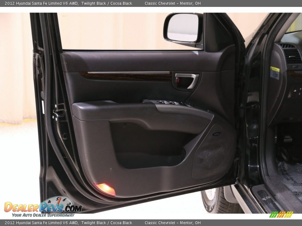 2012 Hyundai Santa Fe Limited V6 AWD Twilight Black / Cocoa Black Photo #4
