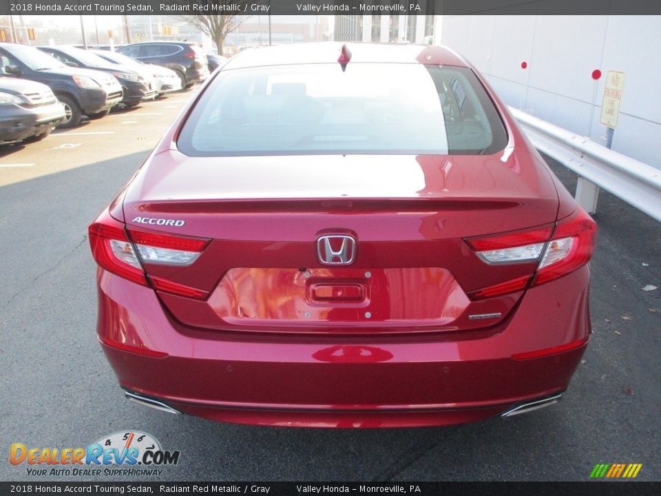 2018 Honda Accord Touring Sedan Radiant Red Metallic / Gray Photo #5