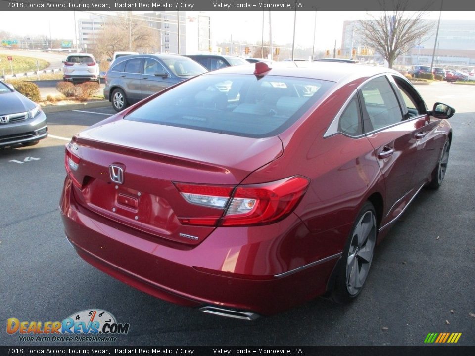 2018 Honda Accord Touring Sedan Radiant Red Metallic / Gray Photo #6