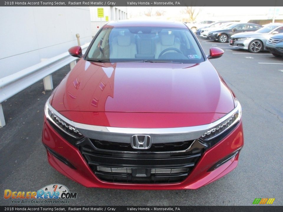 2018 Honda Accord Touring Sedan Radiant Red Metallic / Gray Photo #9