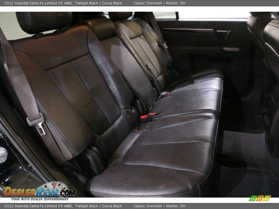 2012 Hyundai Santa Fe Limited V6 AWD Twilight Black / Cocoa Black Photo #15