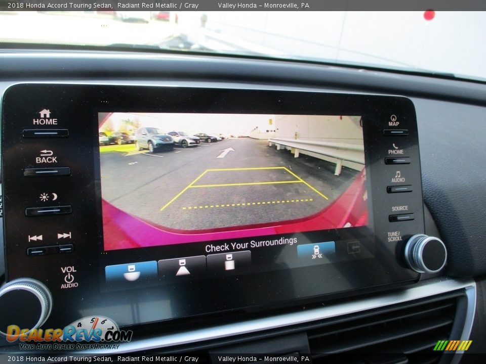 2018 Honda Accord Touring Sedan Radiant Red Metallic / Gray Photo #17