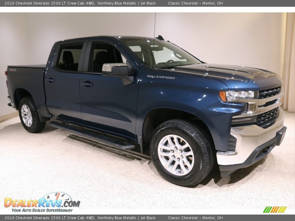 2019 Chevrolet Silverado 1500 LT Crew Cab 4WD Northsky Blue Metallic / Jet Black Photo #1