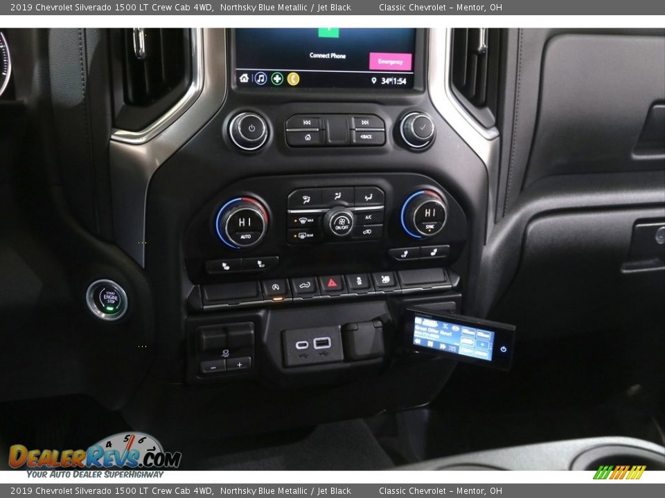 2019 Chevrolet Silverado 1500 LT Crew Cab 4WD Northsky Blue Metallic / Jet Black Photo #14