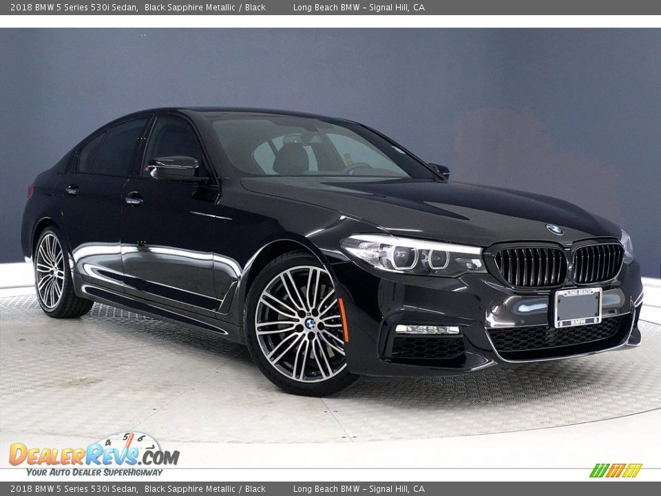 2018 BMW 5 Series 530i Sedan Black Sapphire Metallic / Black Photo #1