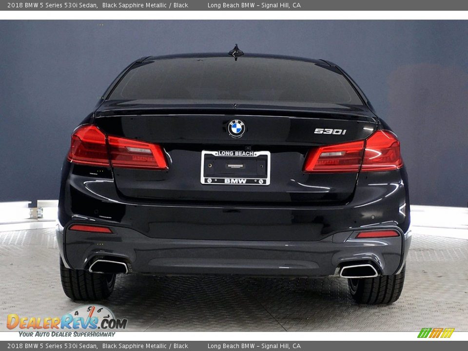 2018 BMW 5 Series 530i Sedan Black Sapphire Metallic / Black Photo #3