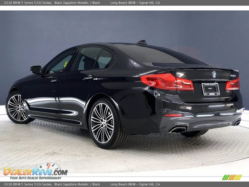 2018 BMW 5 Series 530i Sedan Black Sapphire Metallic / Black Photo #10