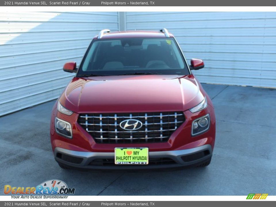 2021 Hyundai Venue SEL Scarlet Red Pearl / Gray Photo #3