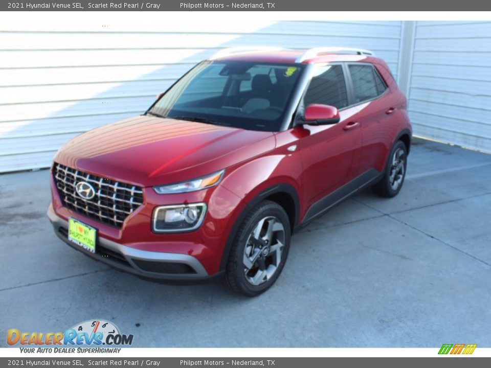 2021 Hyundai Venue SEL Scarlet Red Pearl / Gray Photo #4