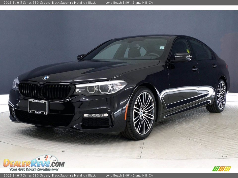 2018 BMW 5 Series 530i Sedan Black Sapphire Metallic / Black Photo #12