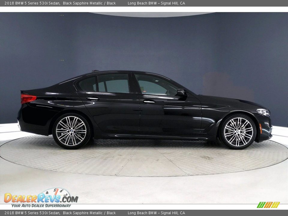 2018 BMW 5 Series 530i Sedan Black Sapphire Metallic / Black Photo #14