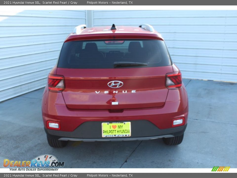 2021 Hyundai Venue SEL Scarlet Red Pearl / Gray Photo #7