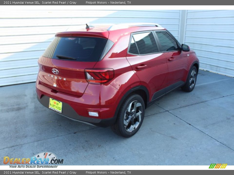 2021 Hyundai Venue SEL Scarlet Red Pearl / Gray Photo #8