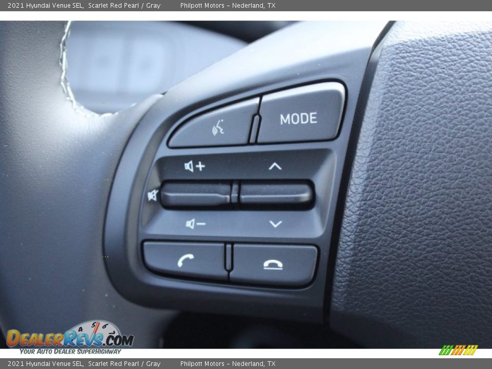 2021 Hyundai Venue SEL Scarlet Red Pearl / Gray Photo #11