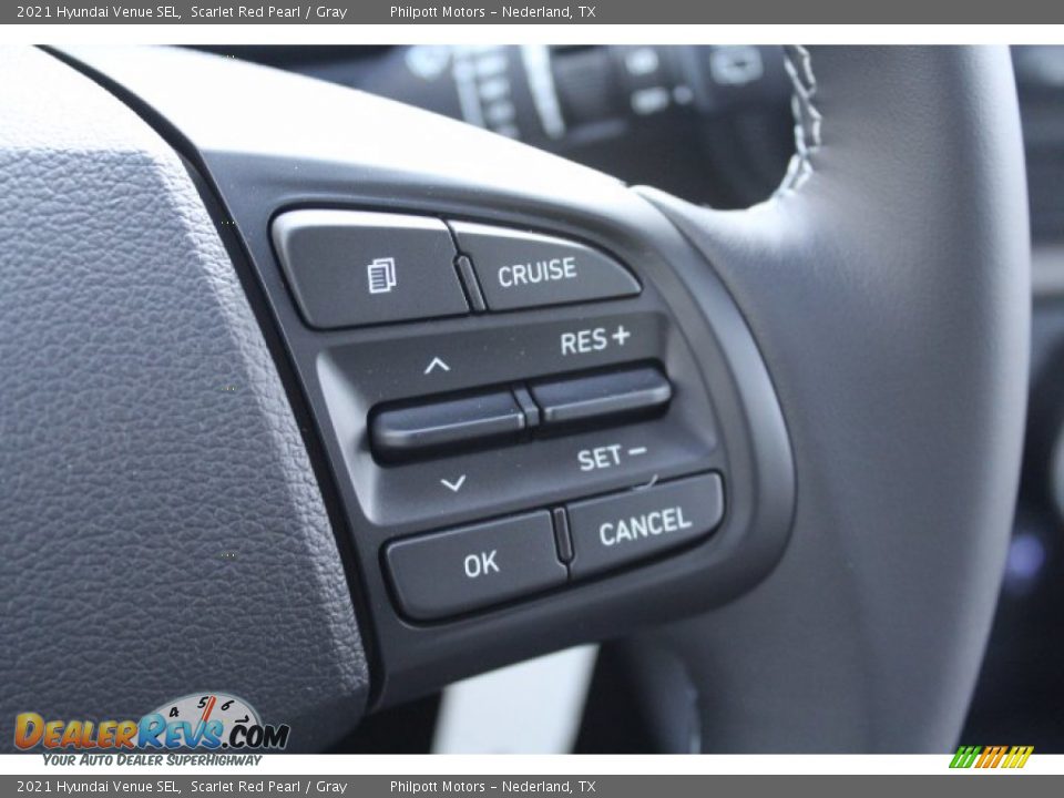 2021 Hyundai Venue SEL Scarlet Red Pearl / Gray Photo #12