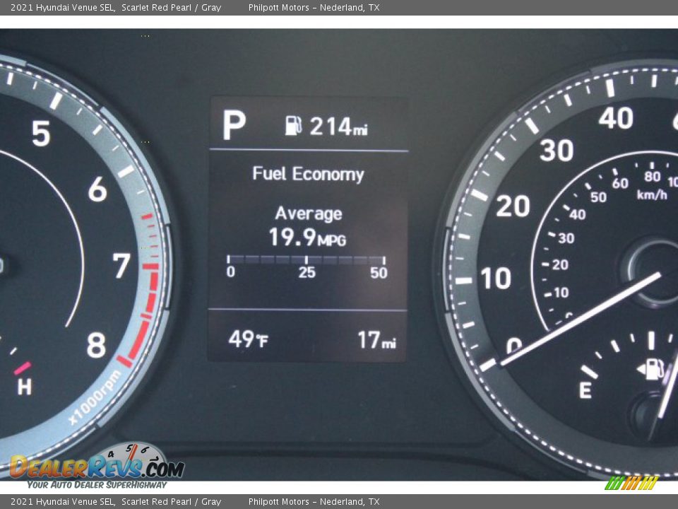 2021 Hyundai Venue SEL Scarlet Red Pearl / Gray Photo #14