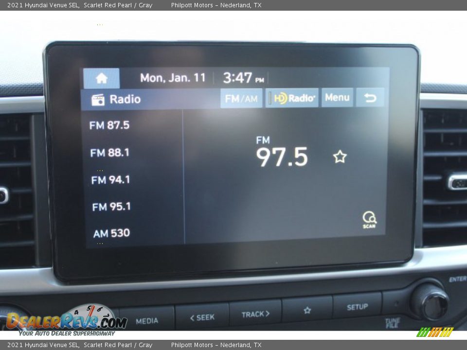 2021 Hyundai Venue SEL Scarlet Red Pearl / Gray Photo #15