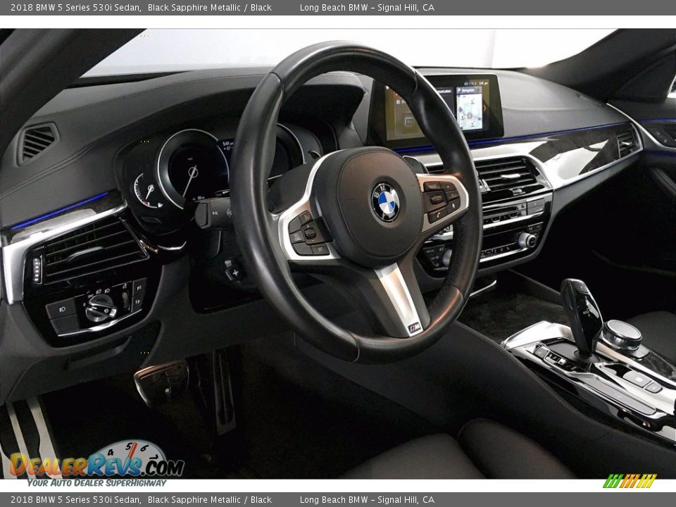 2018 BMW 5 Series 530i Sedan Black Sapphire Metallic / Black Photo #21