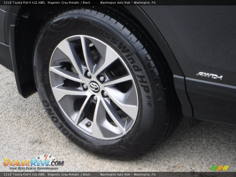 2018 Toyota RAV4 XLE AWD Magnetic Gray Metallic / Black Photo #7