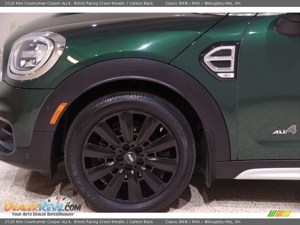 2018 Mini Countryman Cooper ALL4 British Racing Green Metallic / Carbon Black Photo #22