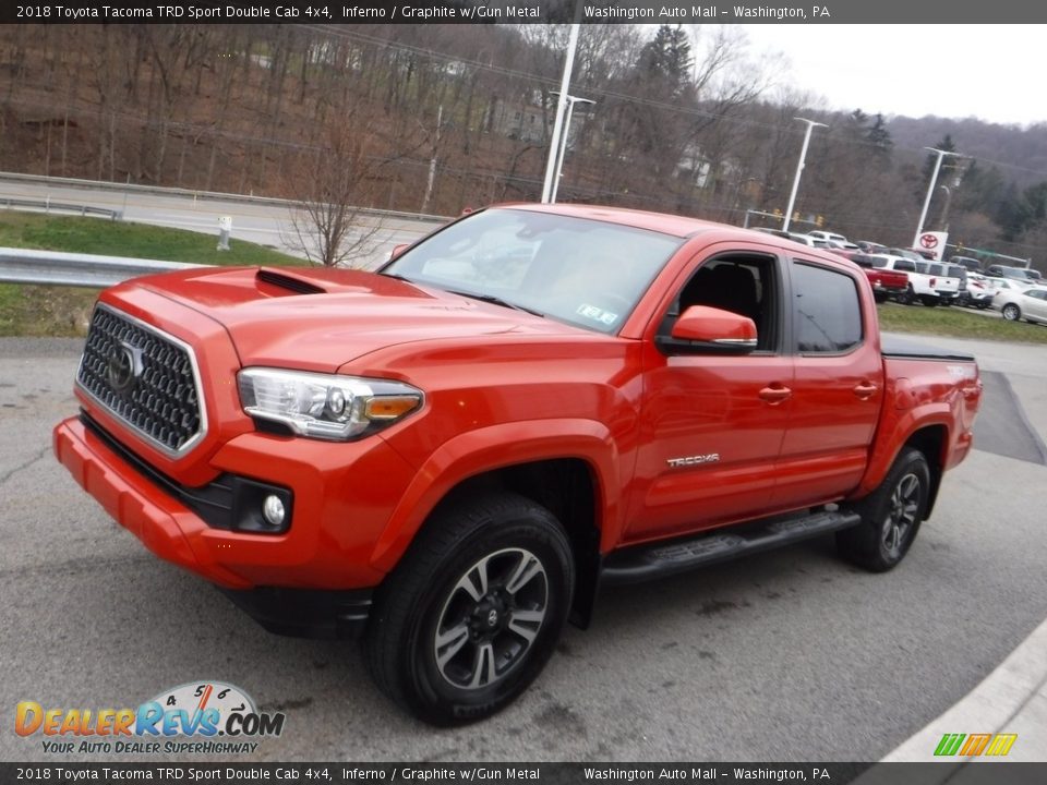 2018 Toyota Tacoma TRD Sport Double Cab 4x4 Inferno / Graphite w/Gun Metal Photo #13