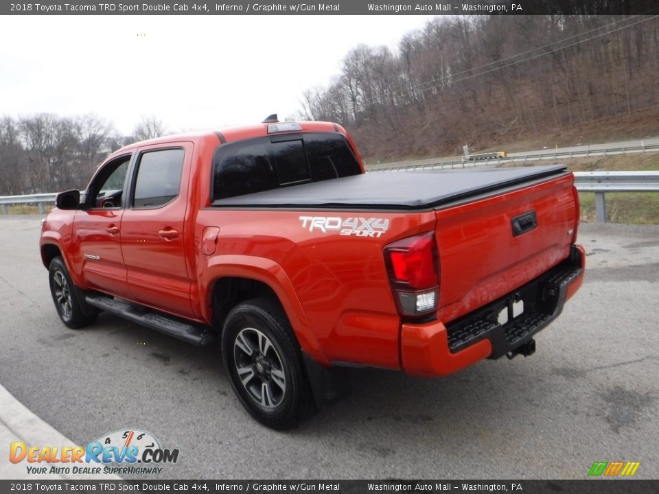 2018 Toyota Tacoma TRD Sport Double Cab 4x4 Inferno / Graphite w/Gun Metal Photo #14